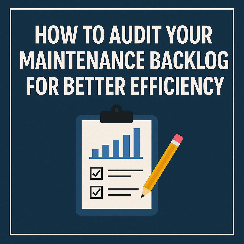 Audit Maintenance Work Order backlog for better efficiency