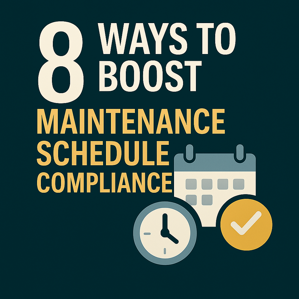 8 Ways to Boost Maintenance Schedule Compliance