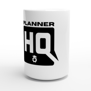 PlannerHQ Plain White Mug